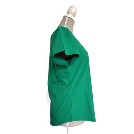 （Marble催事限定商品セール）SL2604-101　バッククロスT　GREEN　BLACK　LADIES M ・L
