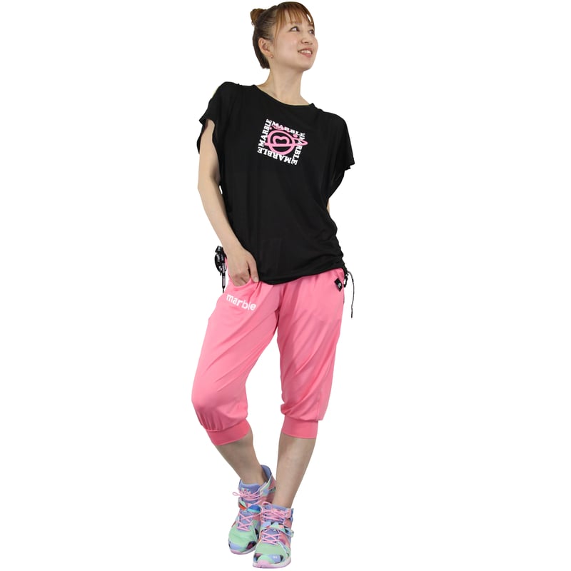 Marble) L2405-707 カプリパンツ PINK LADIES-M・L | フィッ Marble) L2405-707 カプリパンツ PINK LADIES-M・L | フィッ