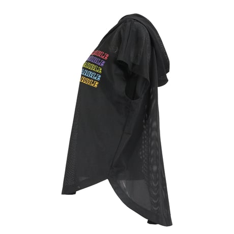 （Marble）L2606-103　フーディドルマンT × カップ付きタンクトップセット　BLACK　LADIES F