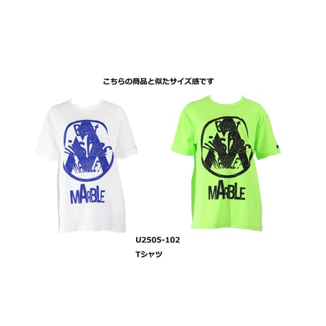 （Marble）U2511-101Tシャツ CHARCOALGRAY　UNISEX M ・L ・XL