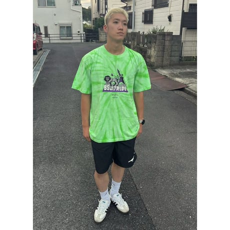 J.TRIBE LION SPIRAL Tie-Dye Tee　スパイラルブラック　LサイズXLサイズXXLサイズ