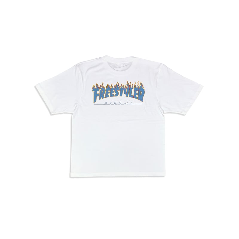 BS FREESTYLERS FLAME LOGO BIG Tee ホワイト XLサイズ |