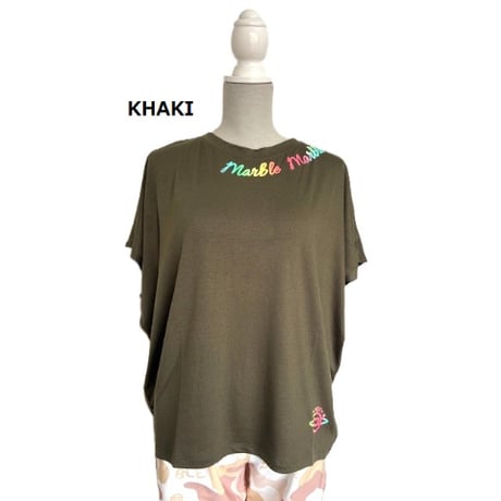 （Marble催事限定商品セール）SL2602-204　フレアドルマンT　KHAKI　BLACK　LADIES F