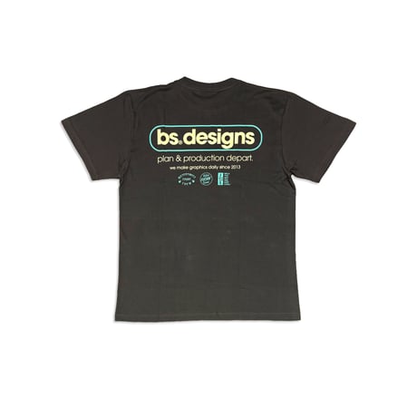 BS®︎ DESIGNS LOGO Tee　ヘイジーブラック　LサイズXLサイズXXLサイズ