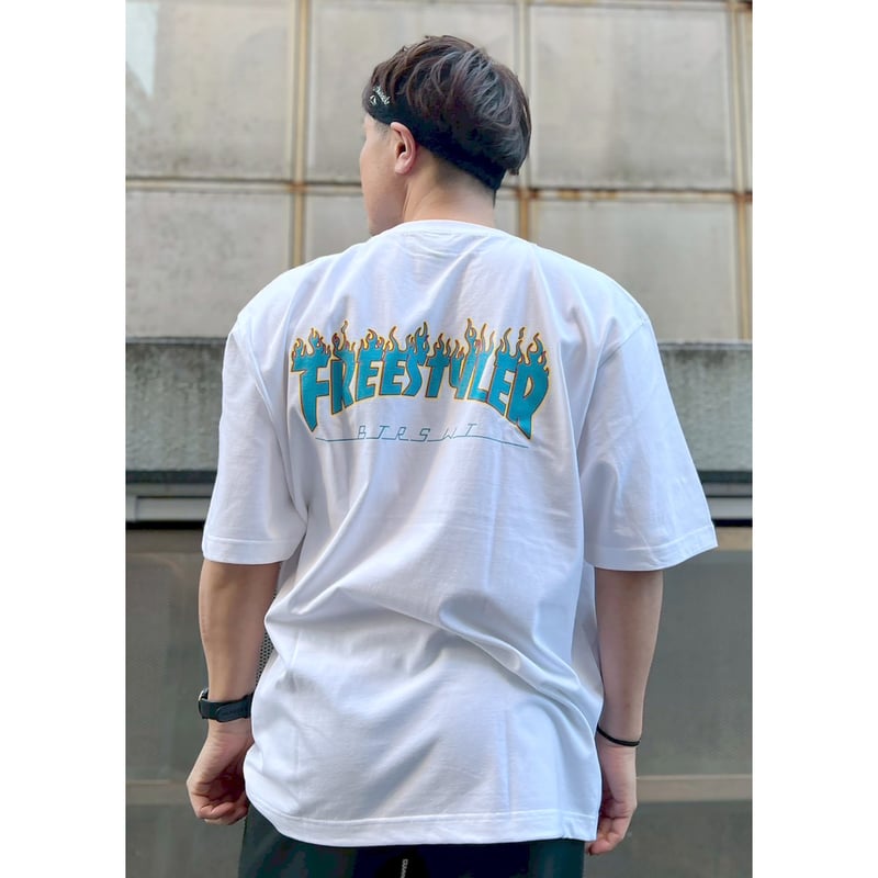 BS FREESTYLERS FLAME LOGO BIG Tee ホワイト XLサイズ |