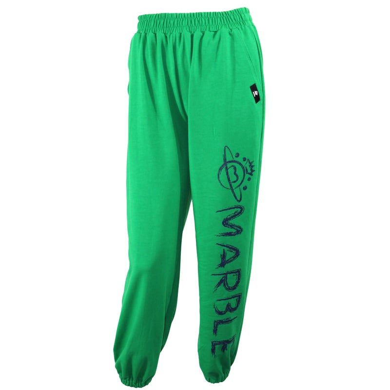 Marble)L2408-607 スウェットパンツ GREEN LADIES-M ・L | Marble)L2408-607 スウェットパンツ GREEN LADIES-M ・L |