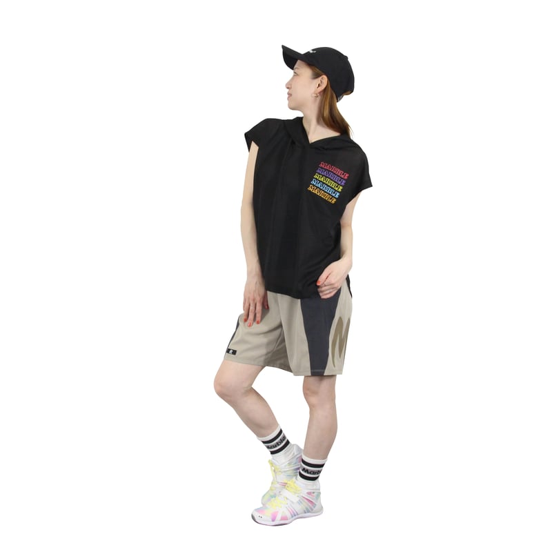 Marble）U2606-804 ハーフパンツ BEIGE UNISEX M ・L ・XL