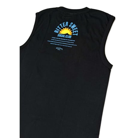 BS SOCIAL CLUB PREMIUM COMFORT SLEEVELESS Tee　ブラック　MサイズLサイズ