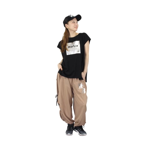 （Marble）L2603-103　オーバーフレンチT　BLACK　LADIES F
