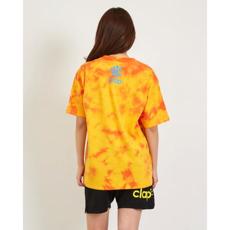 （CLAP）PEACE CLAP TIE DYE TEE　オレンジ