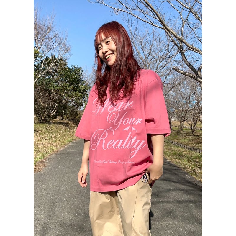 即日発送　pois blouse tee ピンク Wear Your Reality COMFORT BIG Tee フラミンゴピンク Mサイズ