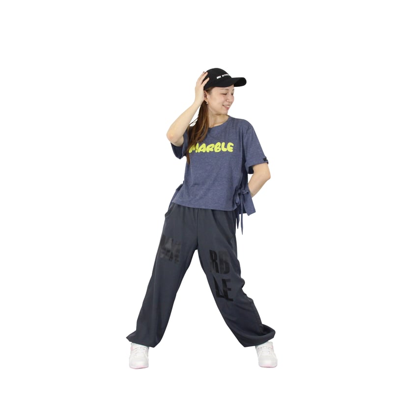Marble）L2601-104 ロールスリーブTシャツ NAVY LADIES F | フ