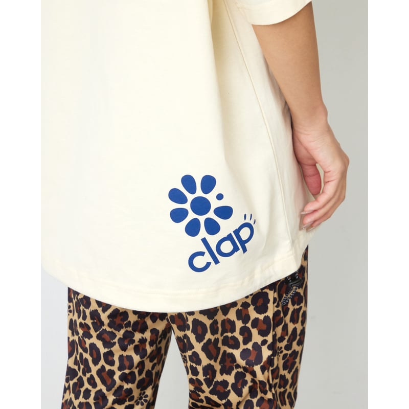 CLAP）STAR CLAP 1996 CODE TEE アイボリー | フィットネスウェア