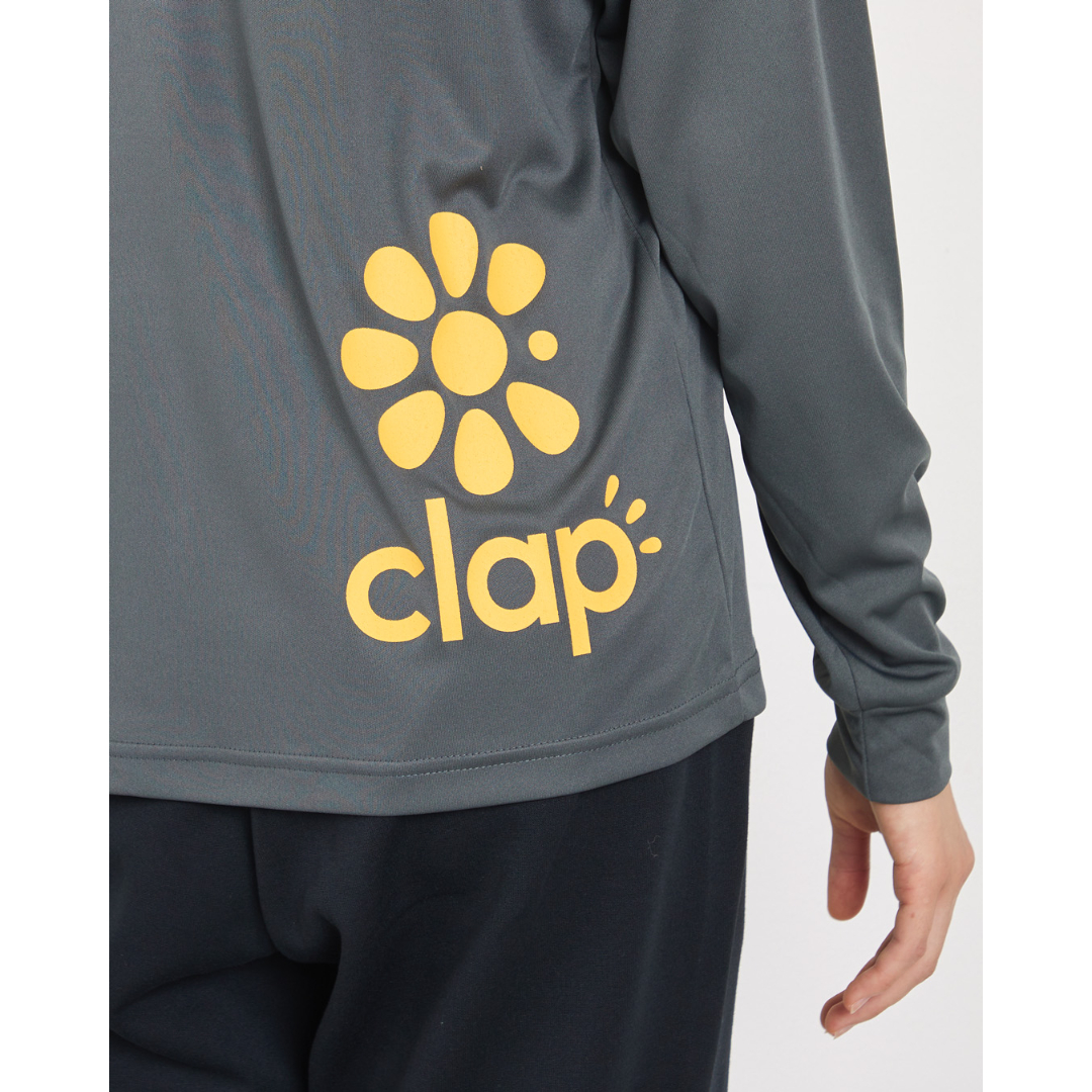 CLAP） CLAP COFFEE DRY LS TEE グレイッシュグリーン | フィット