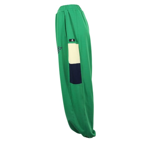 （Marble）U2603-606　ワイドシルエットロングパンツ　GREEN　UNISEX M・L・XL