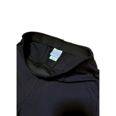 WORK OUT RIB FLARE LEGGINGS　BLACK（ブラック）　MサイズLサイズ