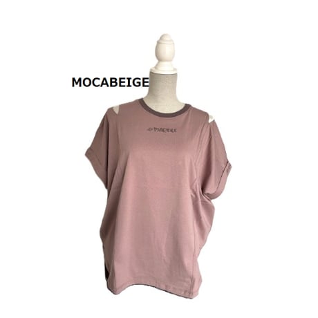 （Marble催事限定商品セール）SL2602-202　オープンショルダードルマンT　MOCABEIGE　BLACK　LADIES F