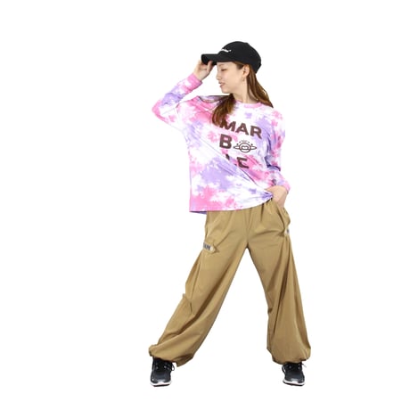 （Marble）L2511-607 ワイドロングパンツ BEIGE　LADIES M・L