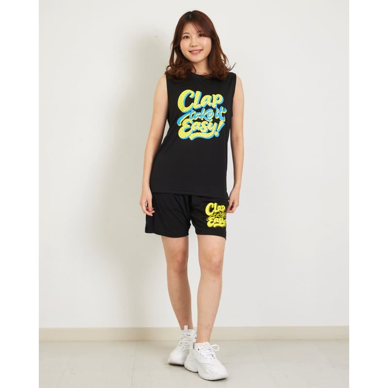 CLAP）TAKE IT EASY DRY HALFPANTS ブラック | フィットネスウ