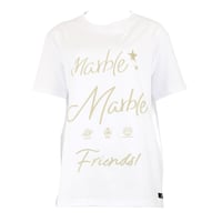 （Marble）  U2402-102　Tシャツ　WHITE　UNISEX M ・L ・XL