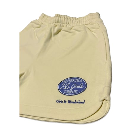 GIW OVAL LOGO W'S SWEAT SHORTS　カスタードイエロー　SサイズMサイズ