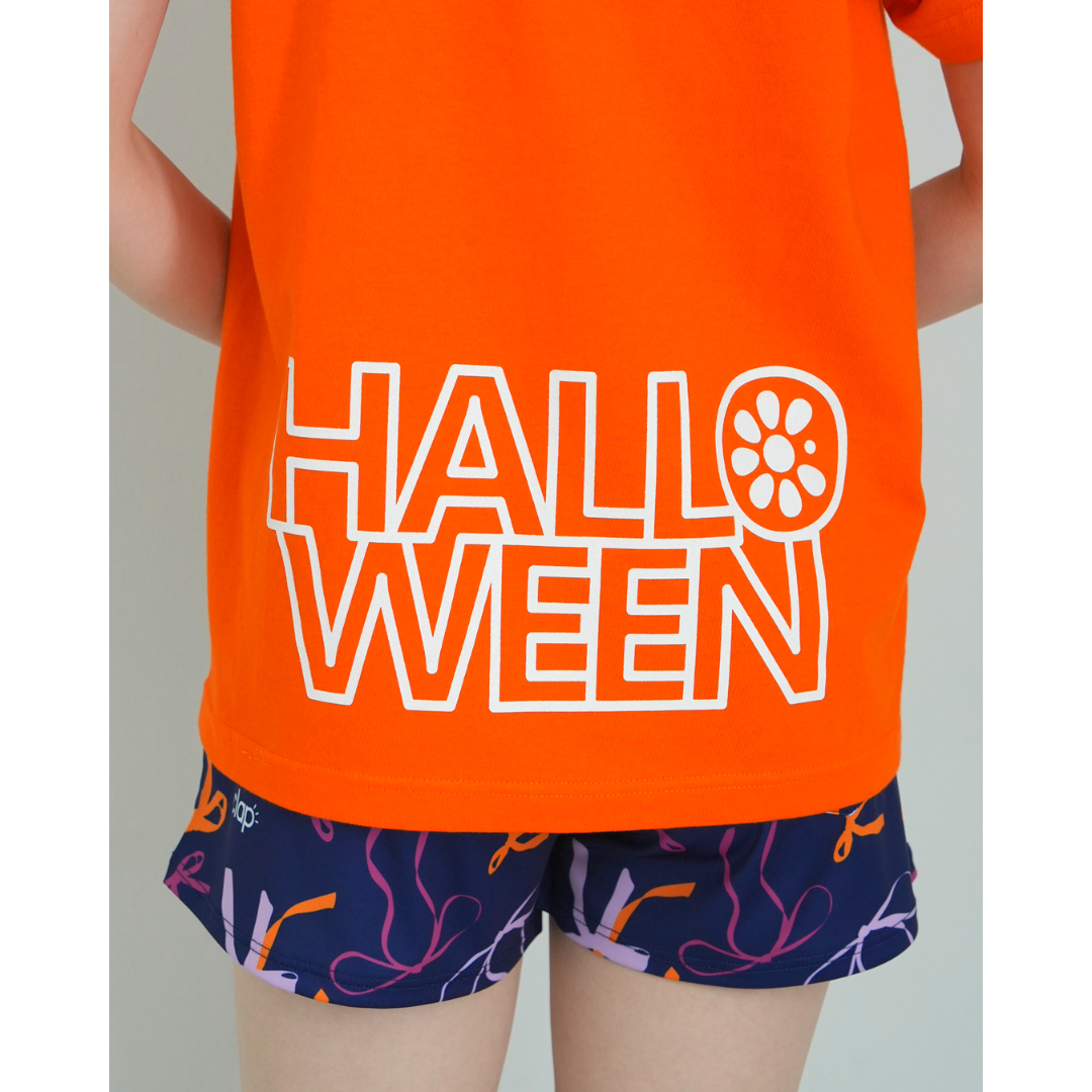 ドラミclap Camo_ClapTee＆Sticker Tee2点セット CLAP） HALLOWEEN CLAP TEE オレンジ Mサイズ | フィットネス