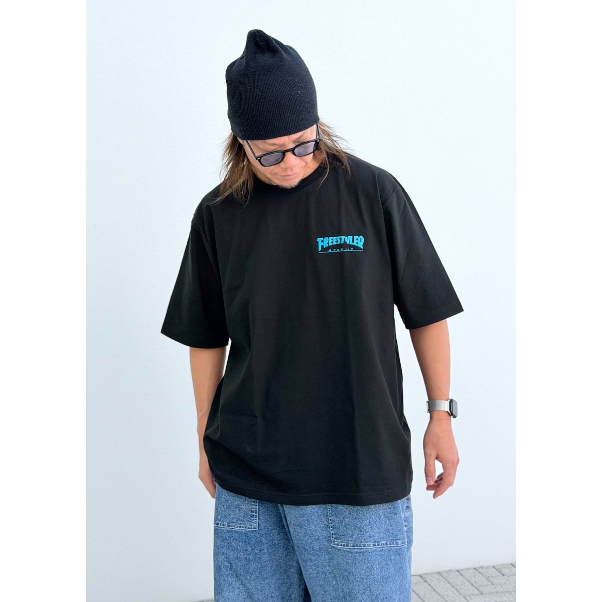 BS FREESTYLERS FLAME LOGO BIG Tee ブラック XLサイズ |