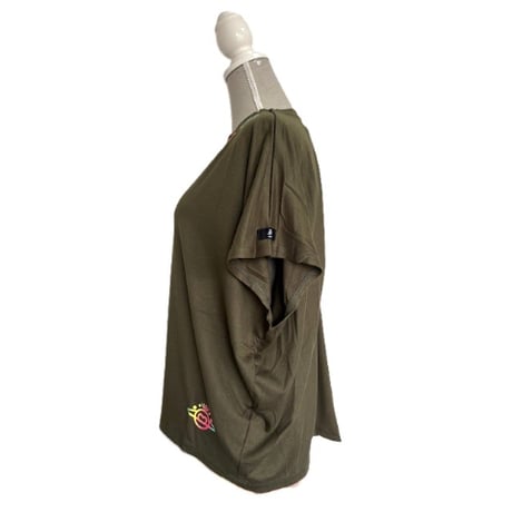 （Marble催事限定商品セール）SL2602-204　フレアドルマンT　KHAKI　BLACK　LADIES F