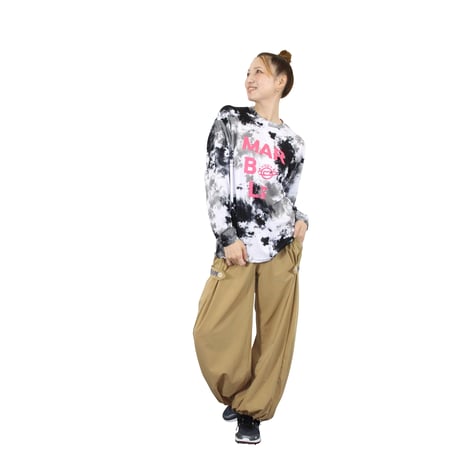 （Marble）L2511-607 ワイドロングパンツ BEIGE　LADIES M・L