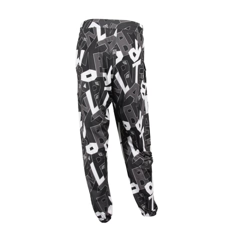 （Marble）U2606-605　総柄ストレッチロングパンツ　Monotone　UNISEX  M ・L ・XL