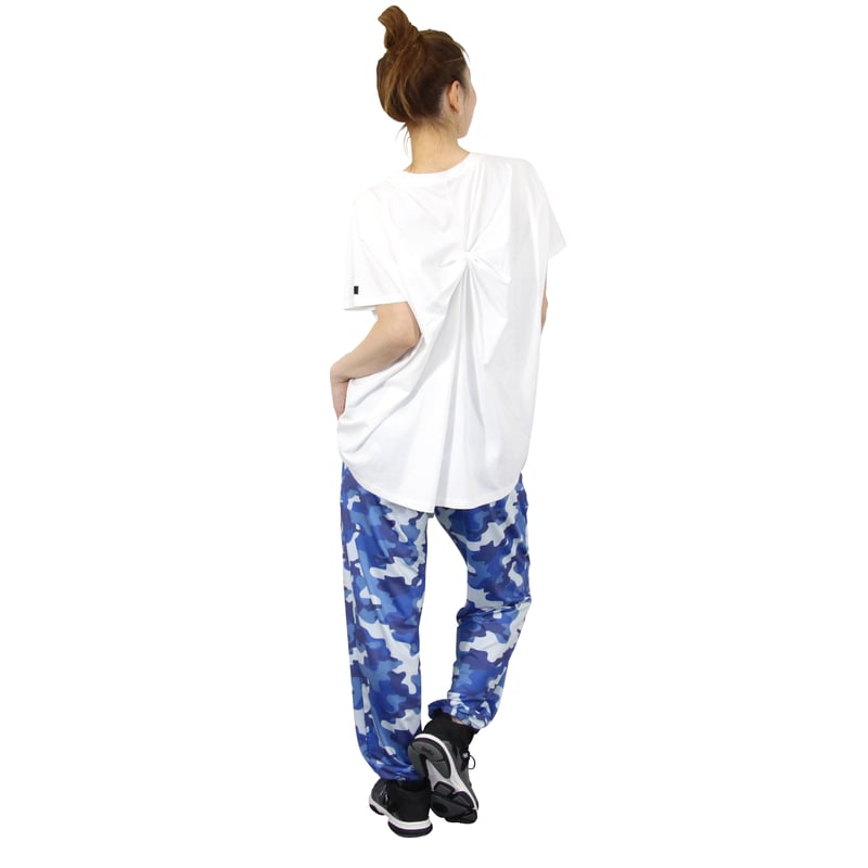 Marble）U2508-605 ストレッチ ロングパンツ BLUE UNISEX M ・L