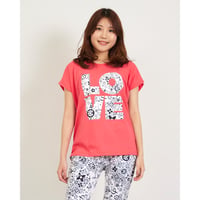 （CLAP）MONOGRAM-LOVE DOLMAN S　コーラルピンク
