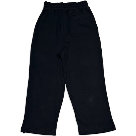 BSG LOGO RELAX-FIT STRAIGHT SWEAT PANTS　ブラック　SサイズMサイズ