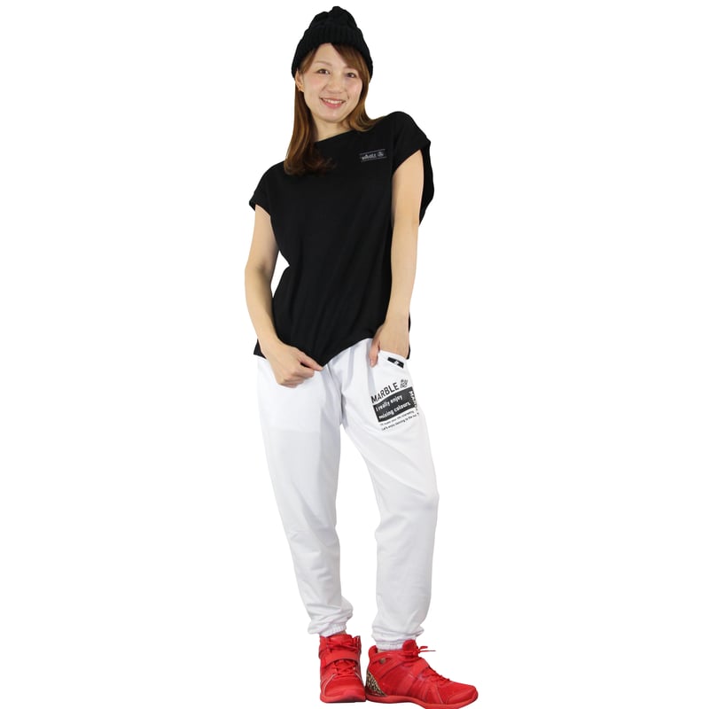 Marble） U2311-606 スウェットパンツ WHITE UNISEX M ・L 