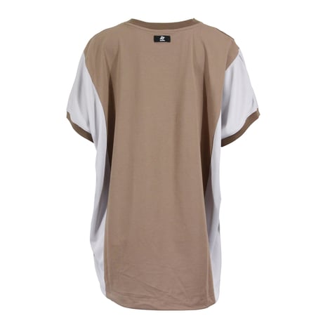 （Marble）L2606-202　異素材切替ドルマンT　BROWN　LADIES F