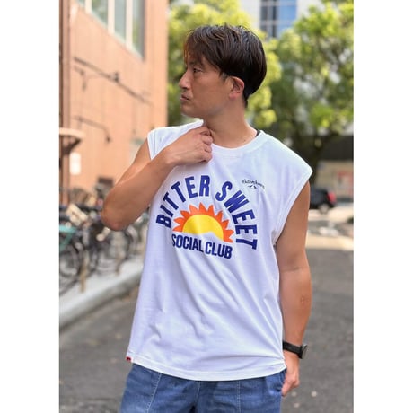 BS SOCIAL CLUB PREMIUM COMFORT SLEEVELESS Tee　ブラック　MサイズLサイズ
