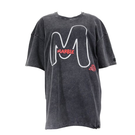 （Marble）U2603-102　デニム風BigT　BLACK　UNISEX M・L・XL