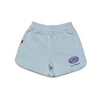 GIW OVAL LOGO W'S SWEAT SHORTS　サックス　SサイズMサイズ