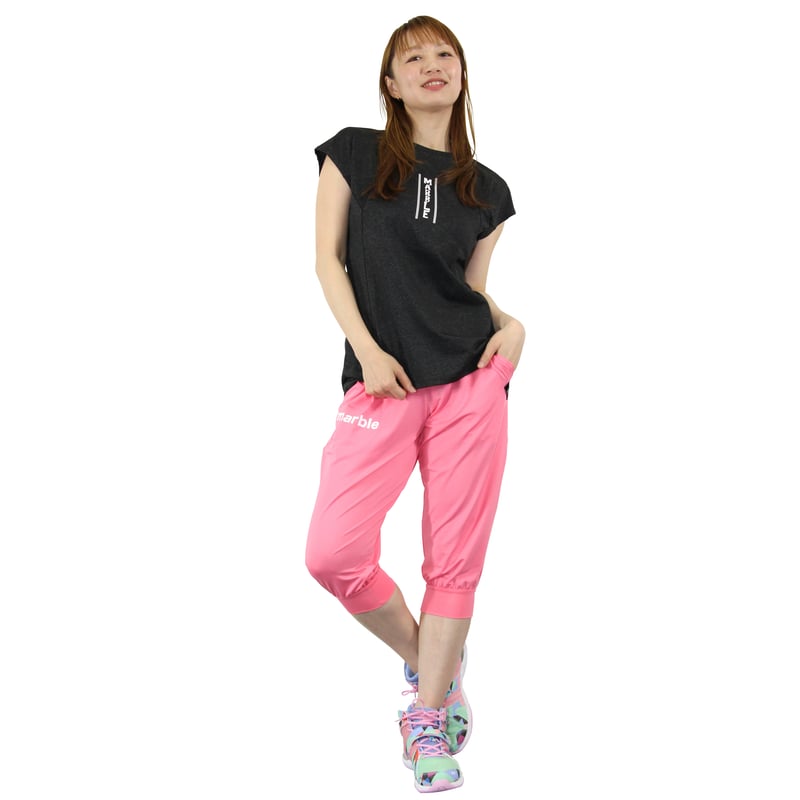 Marble) L2405-707 カプリパンツ PINK LADIES-M・L | フィッ Marble) L2405-707 カプリパンツ PINK LADIES-M・L | フィッ