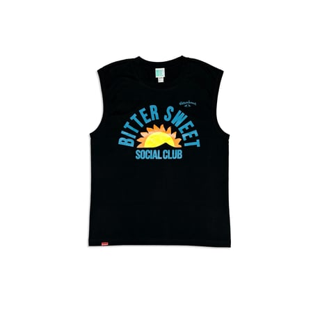 BS SOCIAL CLUB PREMIUM COMFORT SLEEVELESS Tee　ブラック　MサイズLサイズ