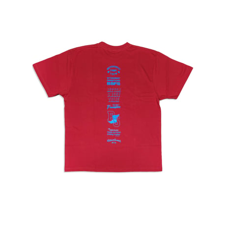BS TRIBE CIRCLE LOGO PREMIUM COMFORT Tee　レッド　LサイズXLサイズ