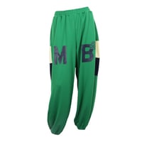 （Marble）U2603-606　ワイドシルエットロングパンツ　GREEN　UNISEX M・L・XL