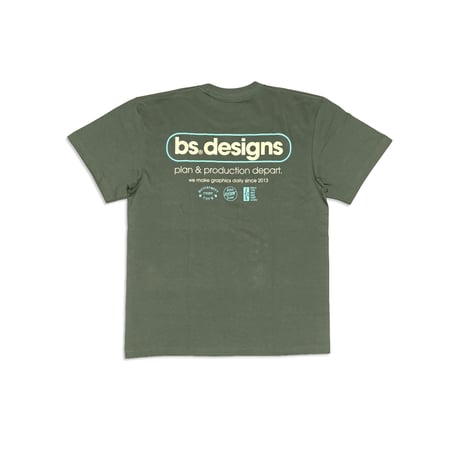 BS®︎ DESIGNS LOGO Tee　ライトオリーブ　LサイズXLサイズXXLサイズ