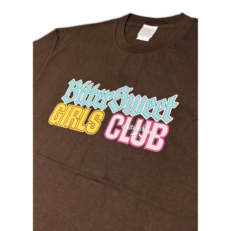 GIRLS CLUB BIG Tee　ダークブラウン　SサイズMサイズLサイズ