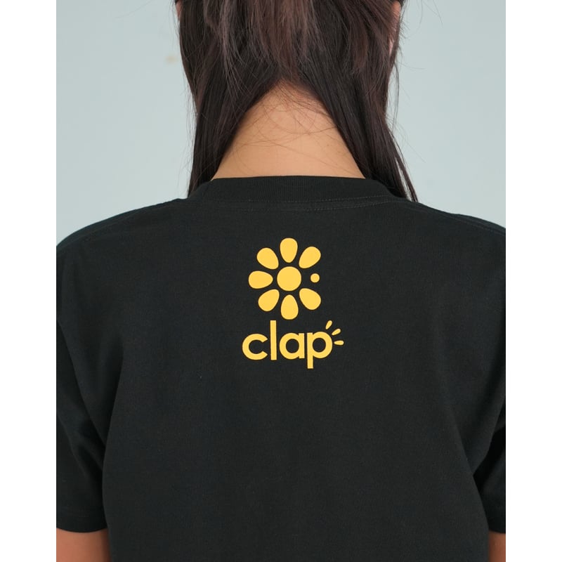 ドラミclap Camo_ClapTee＆Sticker Tee2点セット CLAP） CLAP STRAWBERRY TEE ブラック | フィットネスウェア