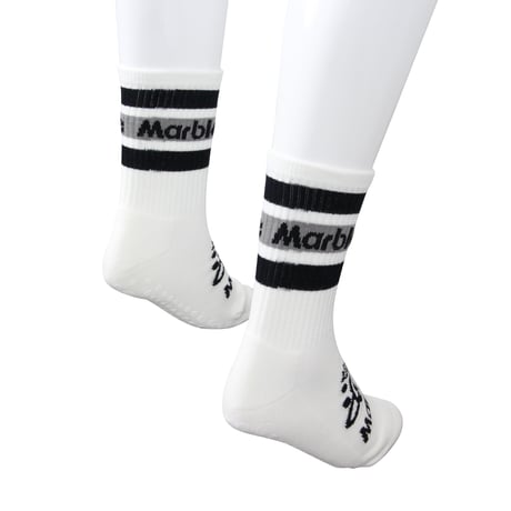 （Marble）SOX-2606-01 Marble SOCKS　オフホワイト　23㎝～25㎝　25㎝～27㎝