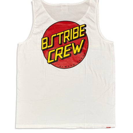 BSCRUZ CIRCLE LOGO GARMENT DYED TANK　ホワイト　LサイズXLサイズ