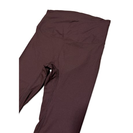 WORK OUT RIB LEGGINGS　COFFEE BROWN（コーヒーブラウン）　MサイズLサイズXLサイズ