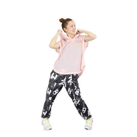 （Marble）U2606-605　総柄ストレッチロングパンツ　Monotone　UNISEX  M ・L ・XL