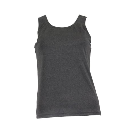 （Marble）L2606-103　フーディドルマンT × カップ付きタンクトップセット　BLACK　LADIES F